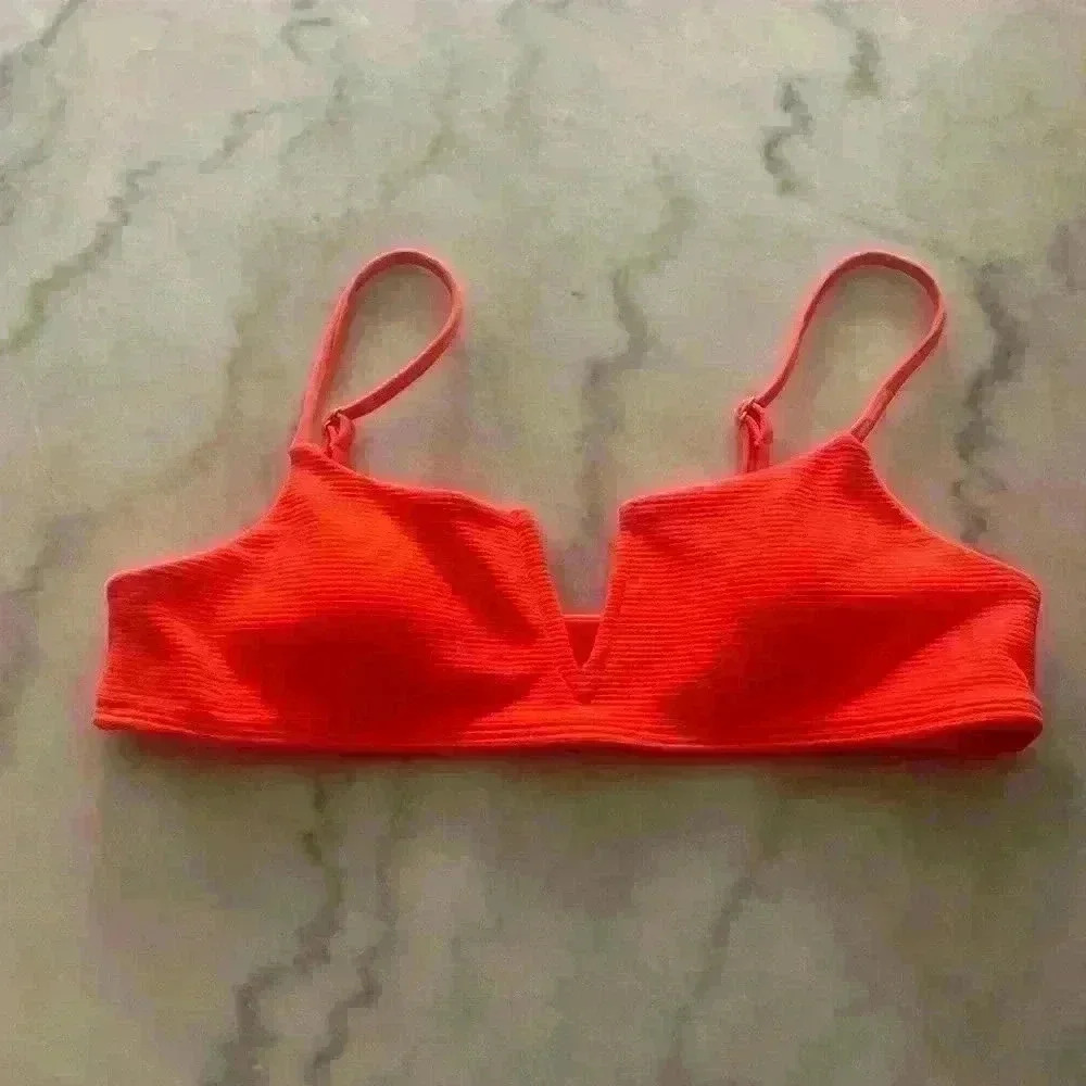 SHEIN  Orange Bikini Top